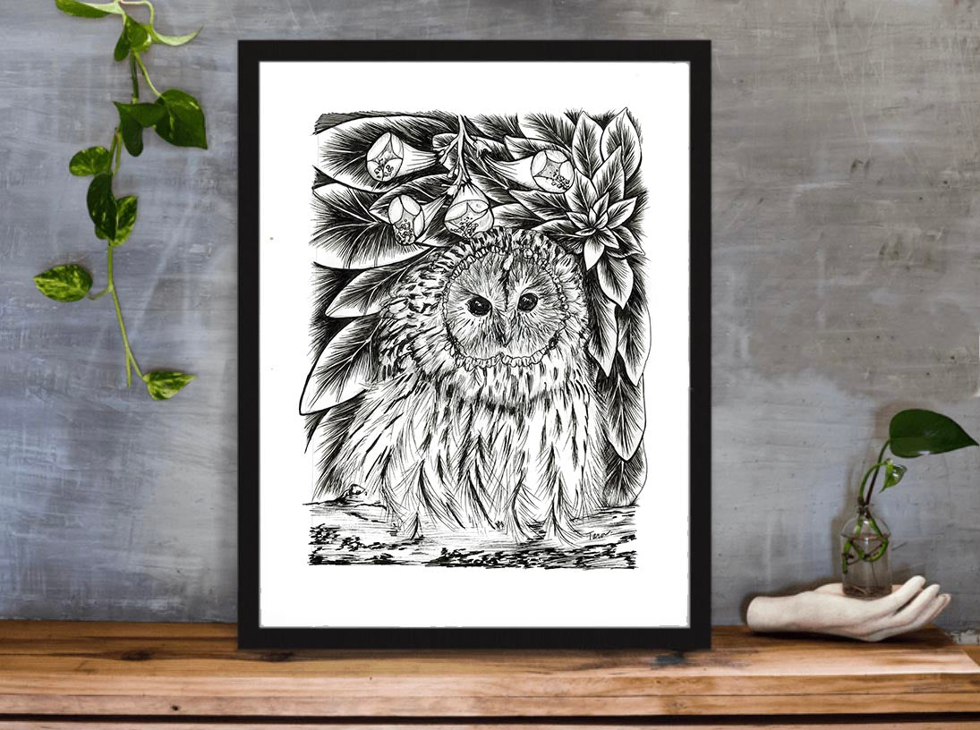 4/100 Baby Owl In The Bushes