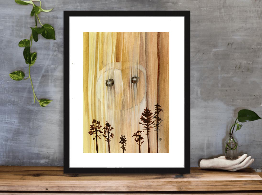 66/100 Wood Burning Owl