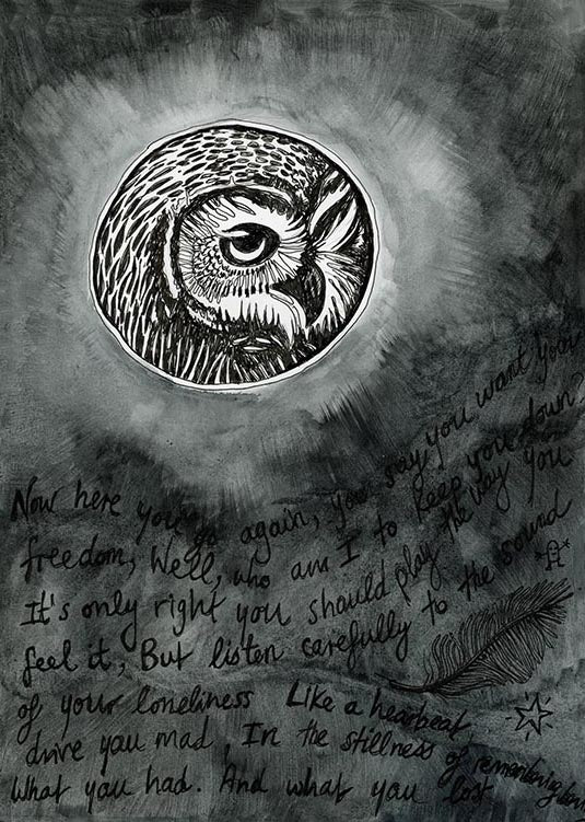 OWL PRINT 62/100 Dreams Owl