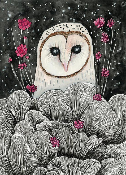 OWL PRINT 71/100 Oyster Owl