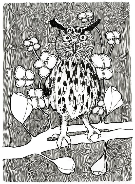 82/100 Striking Owl