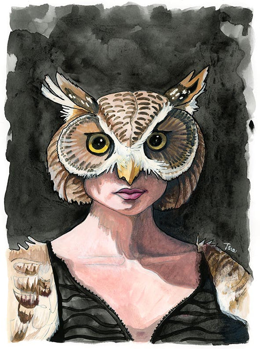 OWL PRINT 83/100 Ladyhawk Owl