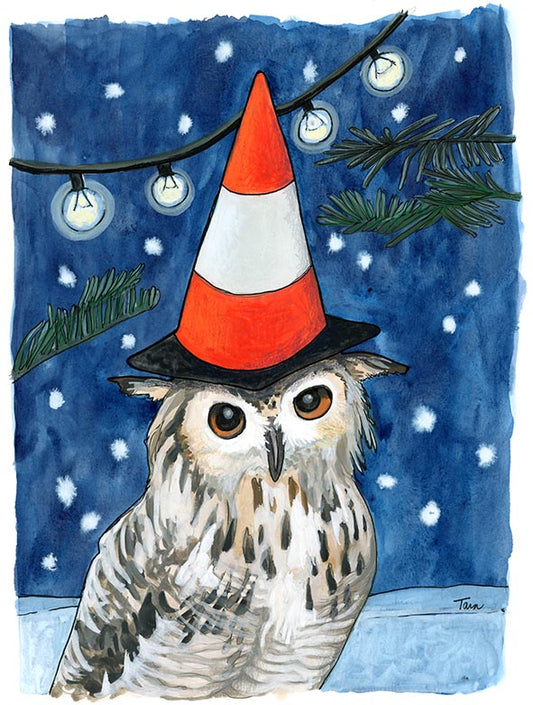 88/100 Traffic Cone Owl