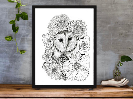 OWL PRINT 94/100 Owl Bouquet